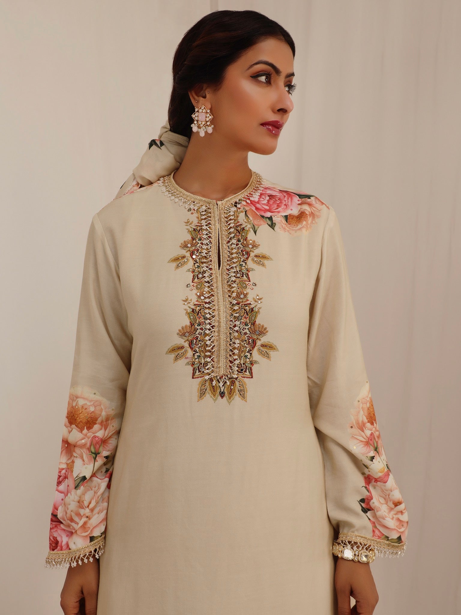 Gul Kand A-line Kurta Set