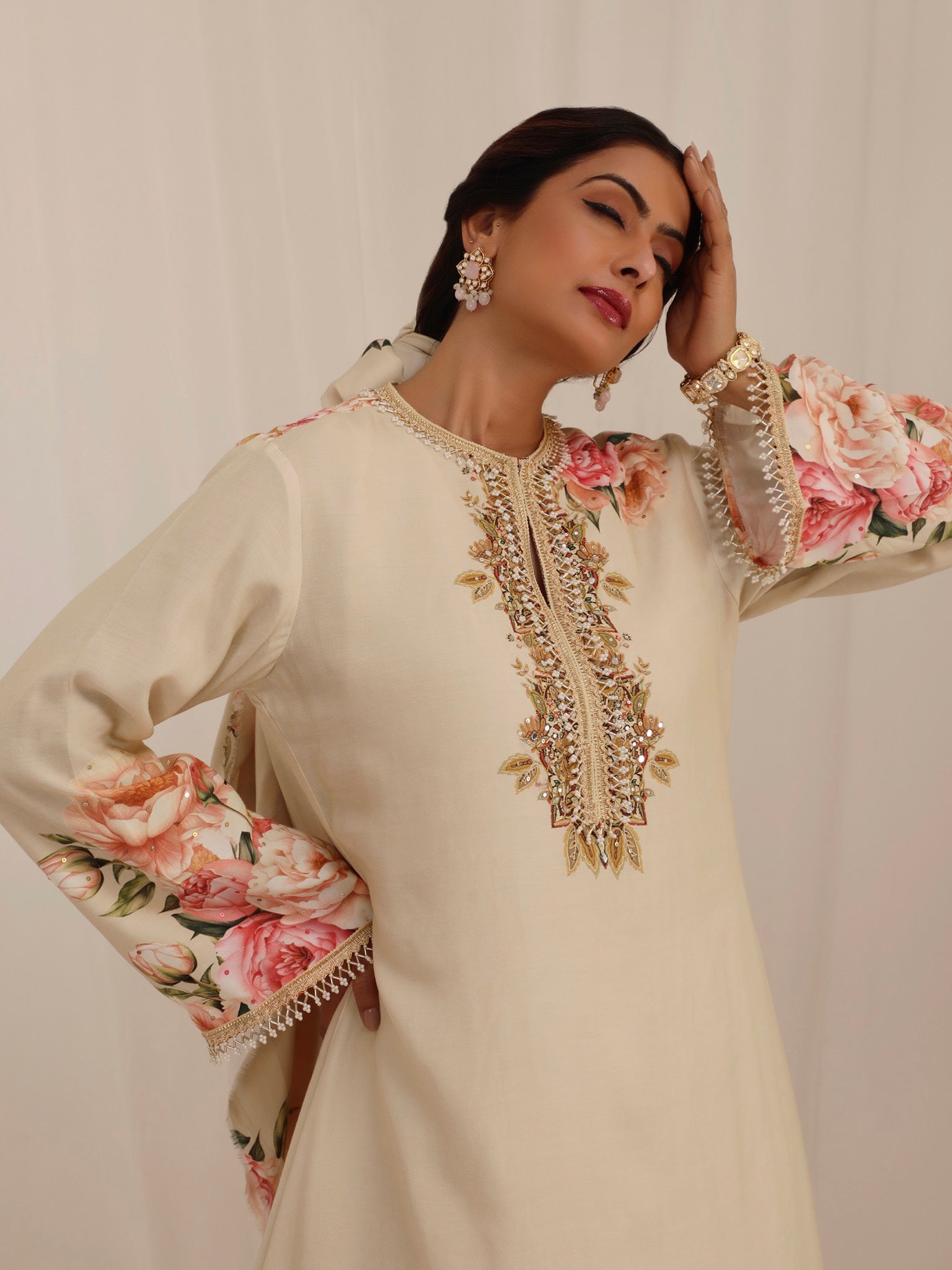 Gul Kand A-line Kurta Set