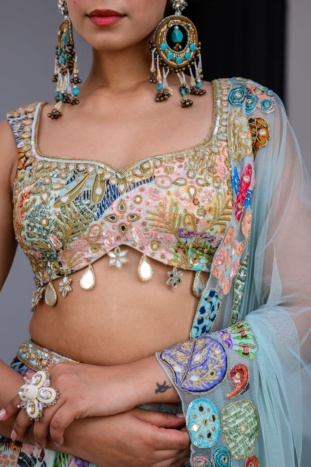 Gardenia Highlighted Lehenga Set