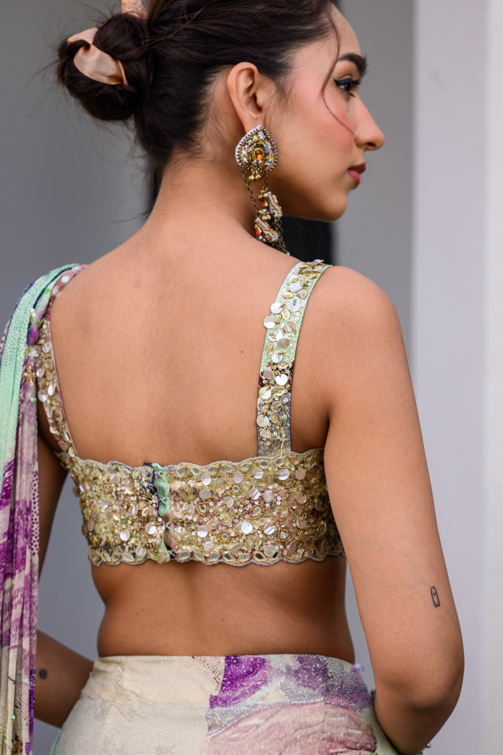 Eden Saree Paidawn With Hand Embroidered Blouse