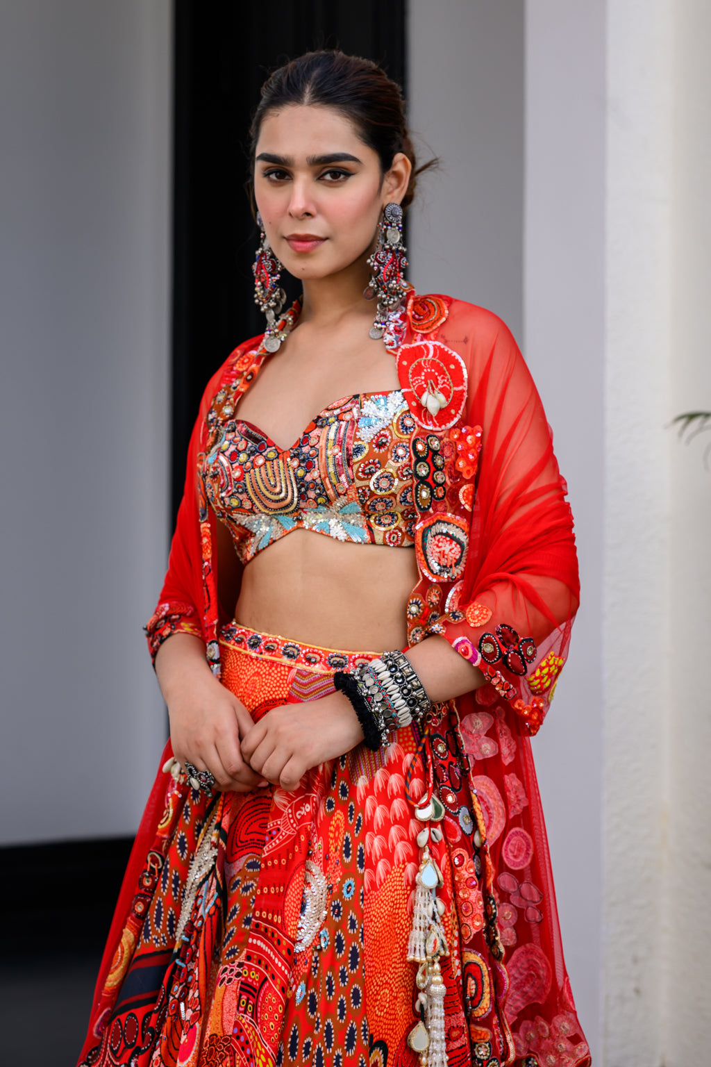 Dawn Lehenga Paidawn With Blouse And Applique Duppata