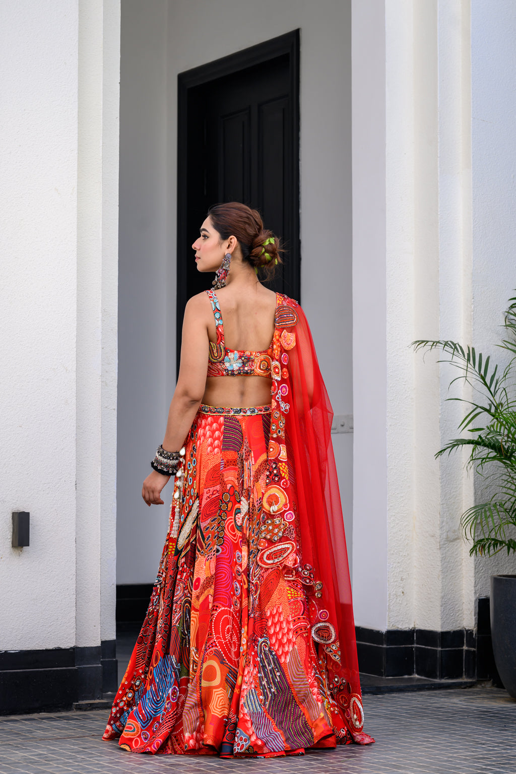 Dawn Lehenga Paidawn With Blouse And Applique Duppata