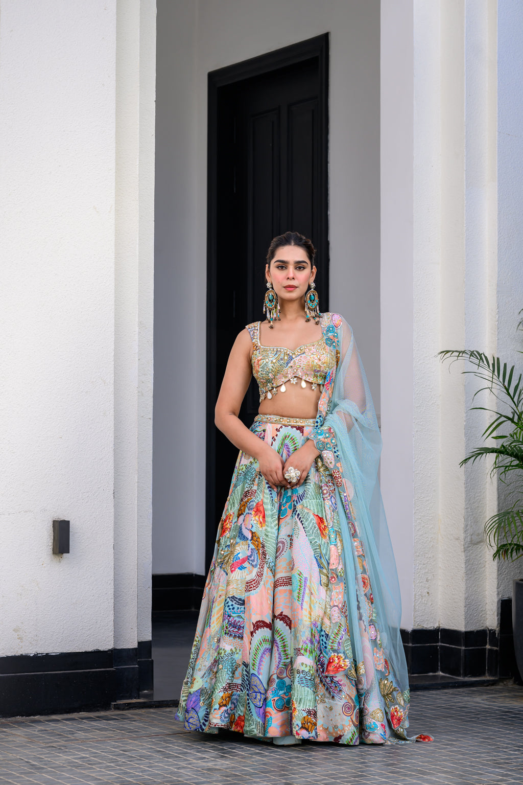 Gardenia Highlighted Lehenga Set