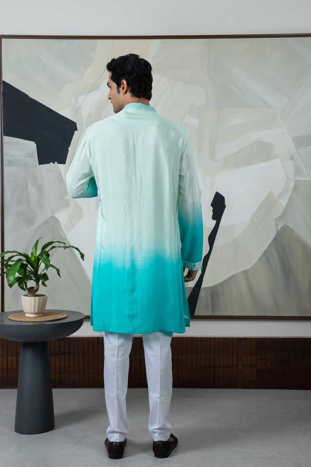 Turquoise Kurta Set