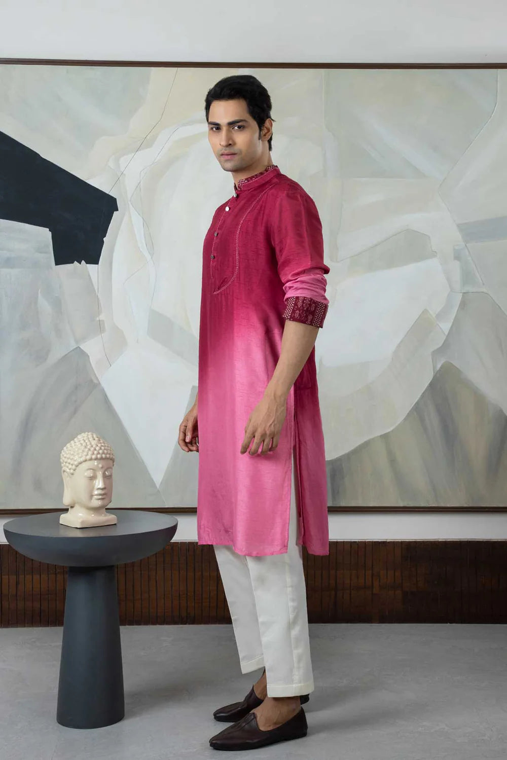 Dark Red Kurta Set