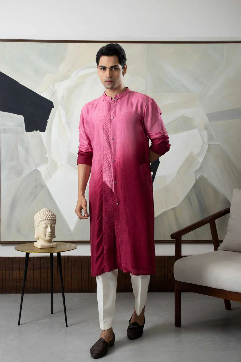 Maroon Kurta Set