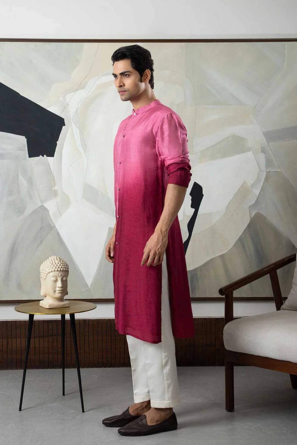 Maroon Kurta Set