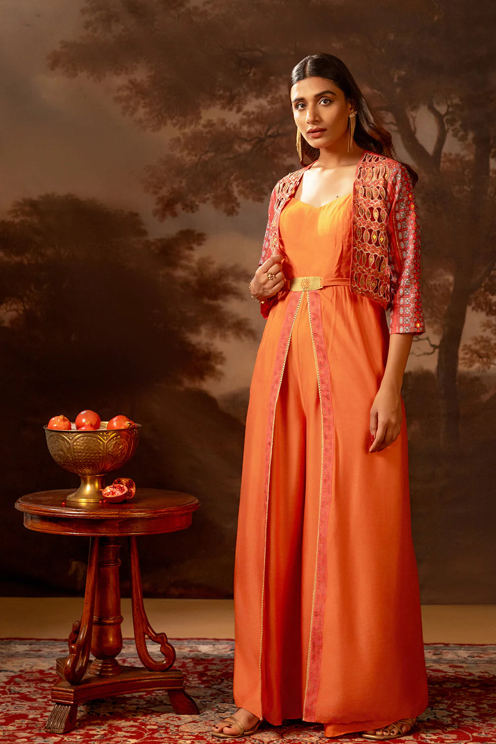 Orani Embroidered Jumpsuit Set