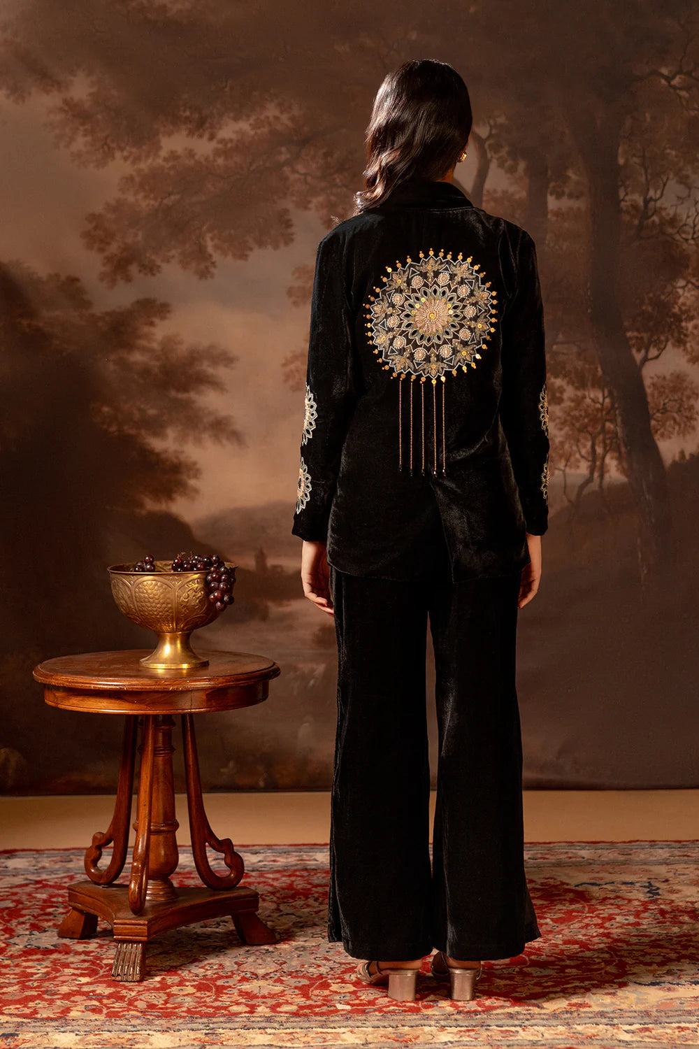 Eraya Embroidered Blazer Set