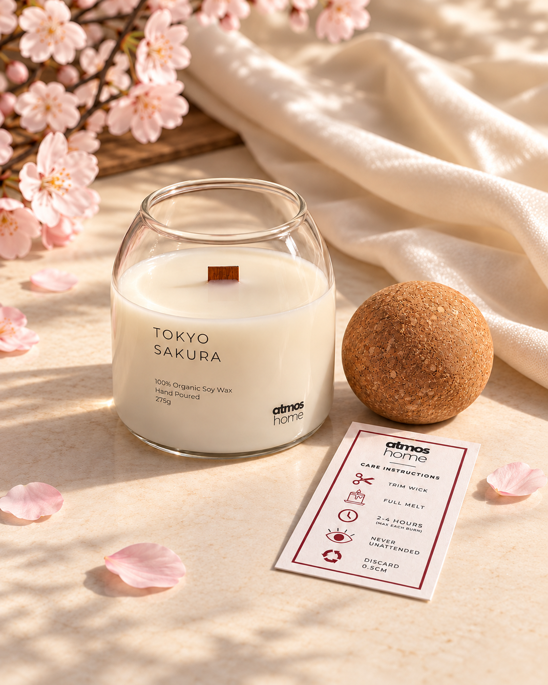 Tokyo's Sakura Soy Candle