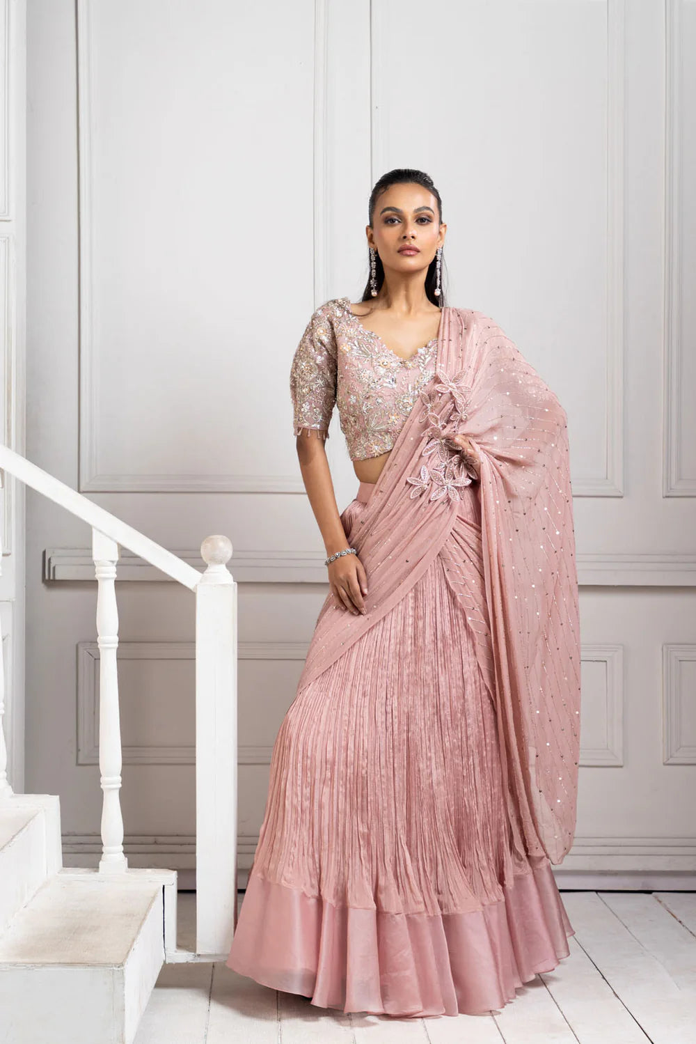 Rose Elegance Ensemble Lehenga Set