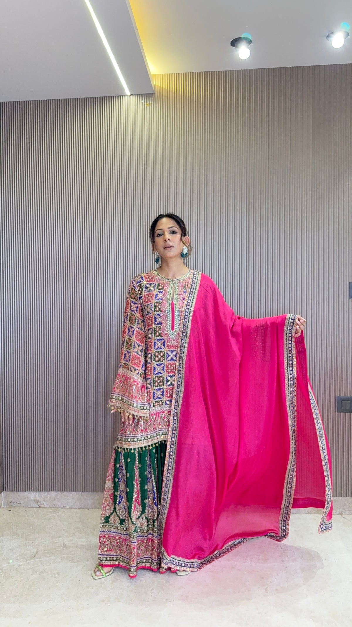 Navrang Kurta with Gharara & Dupatta