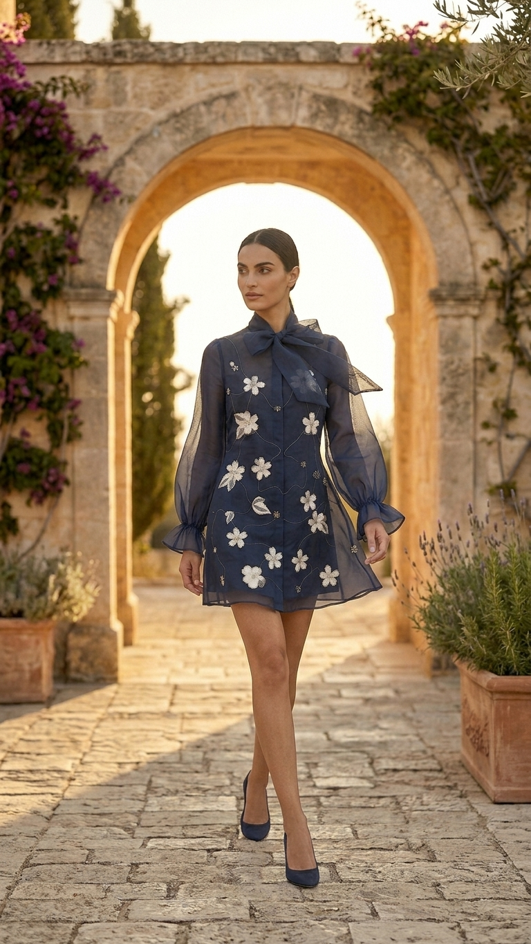 Luna bow dress & slip