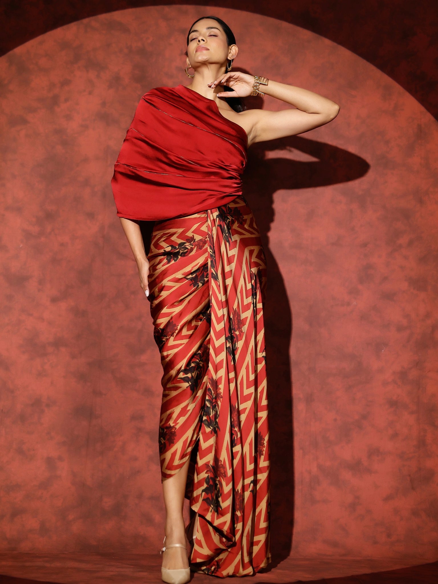 Palladio One Shoulder Gown