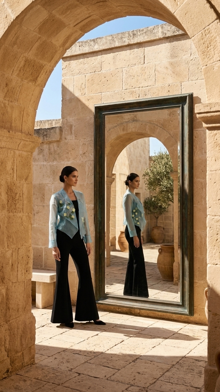 Mira jumpsuit + Yezu organza jacket