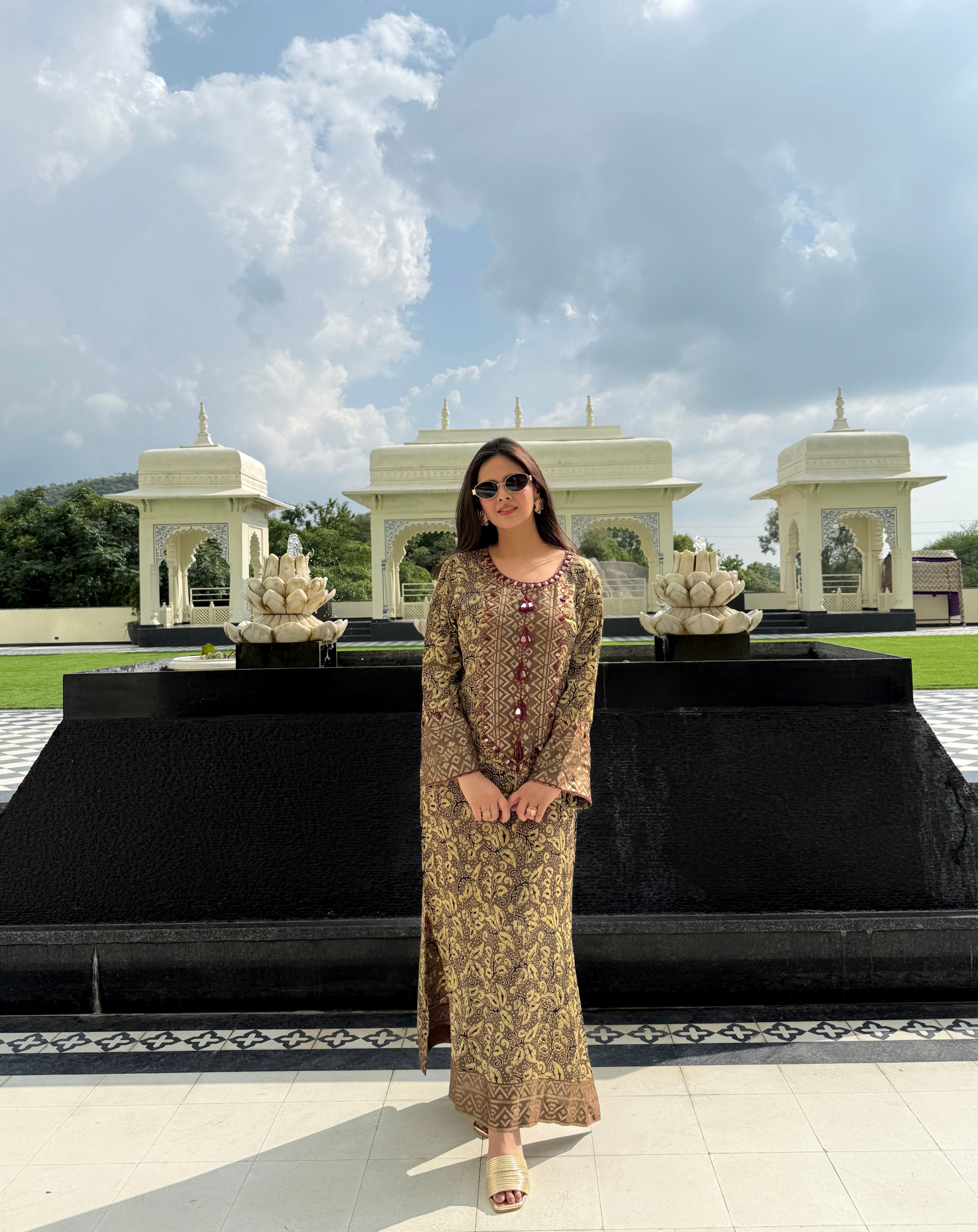 Aanchal Jain in Beyond Noon Kaftan Long Dress