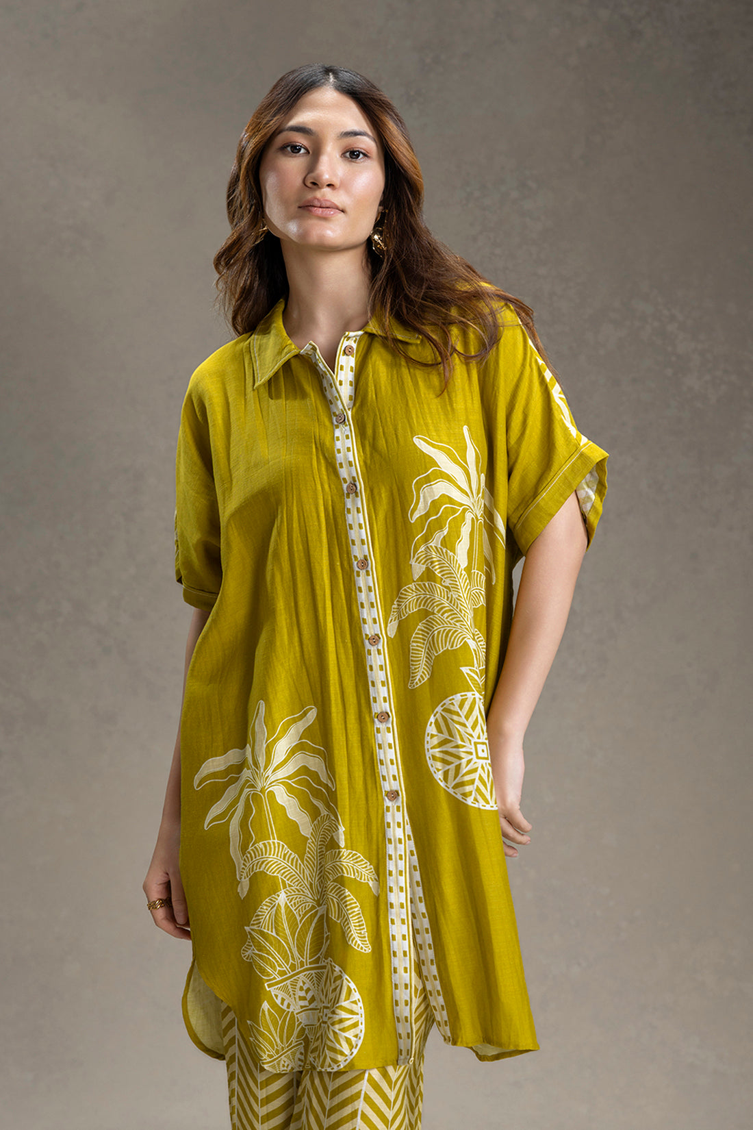 KYOMI PRINTED KIMONO CO-ORD SET