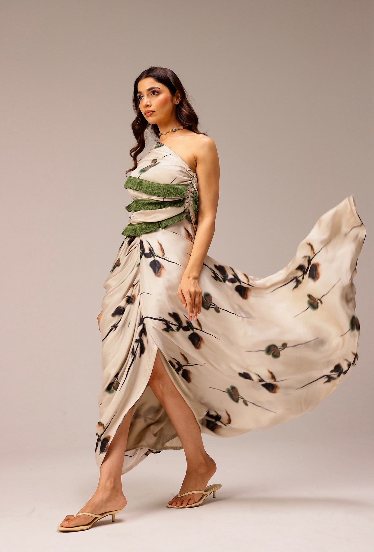 Eden One-Shoulder Gown