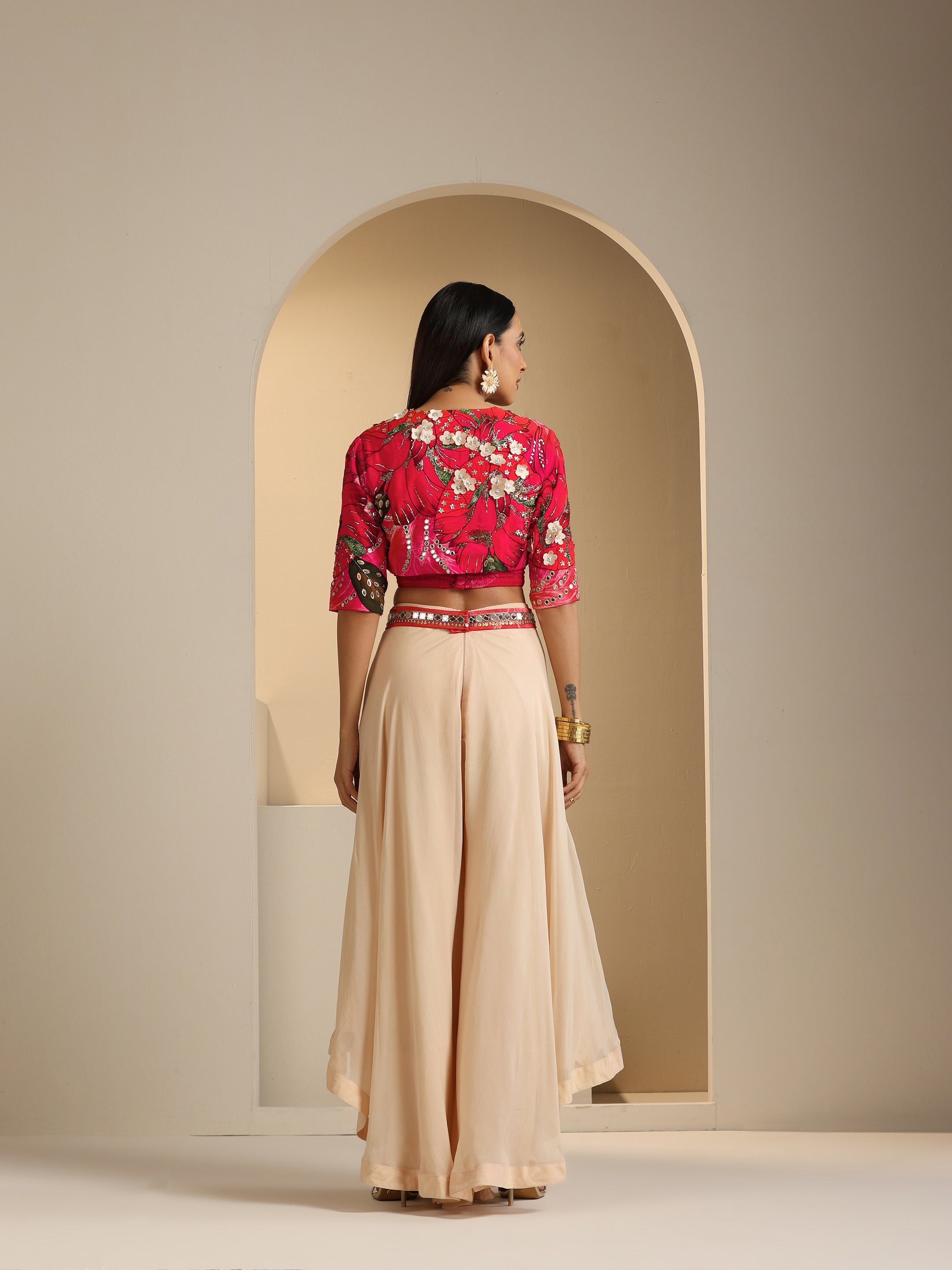Zariyah Embroidered Upside Down Palazzo Set