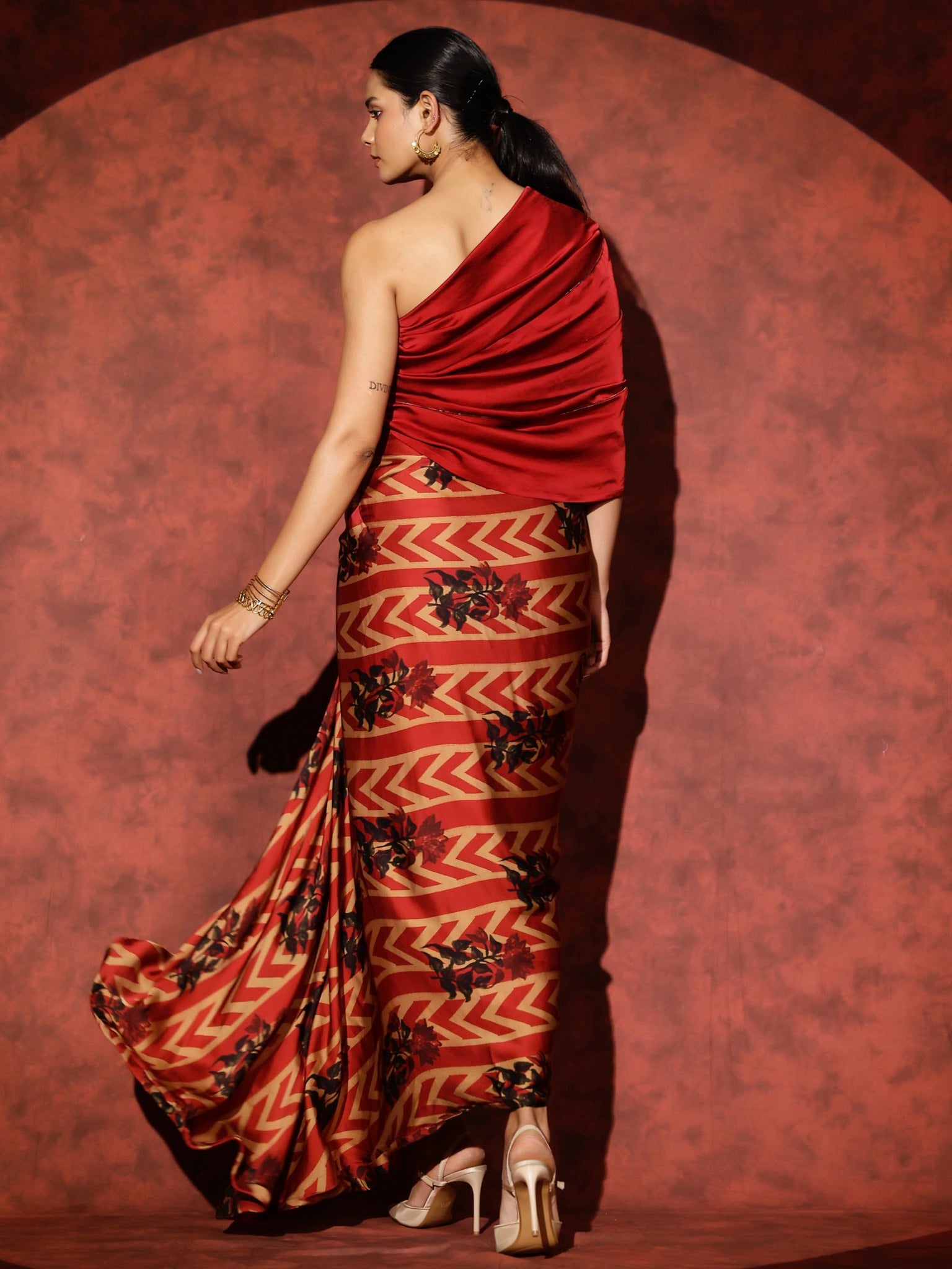 Palladio One Shoulder Gown