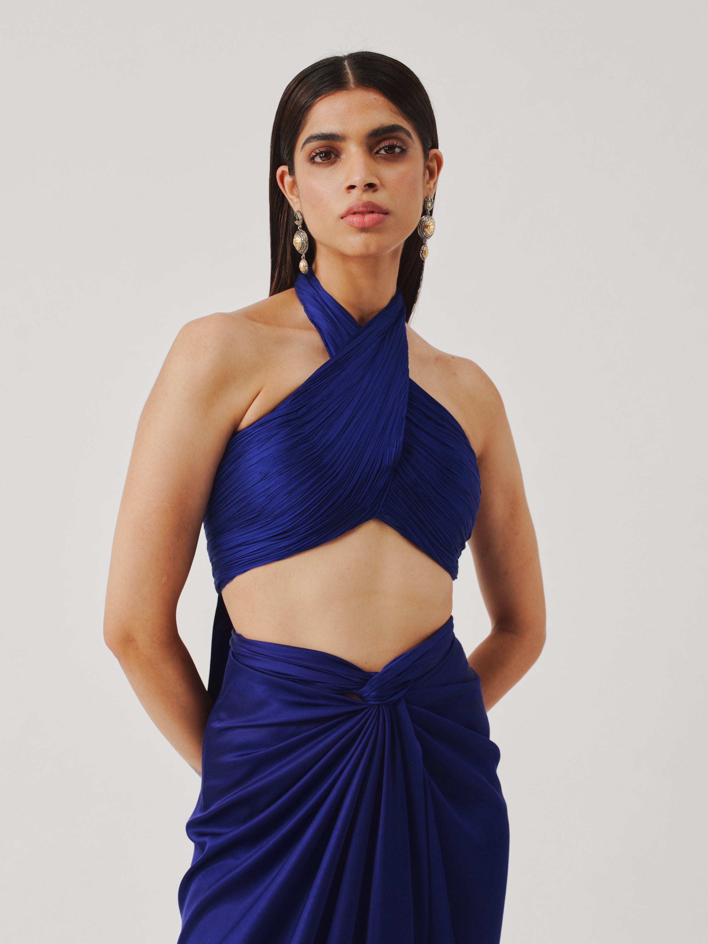 Hope Halter Neck Top with Elastic Back