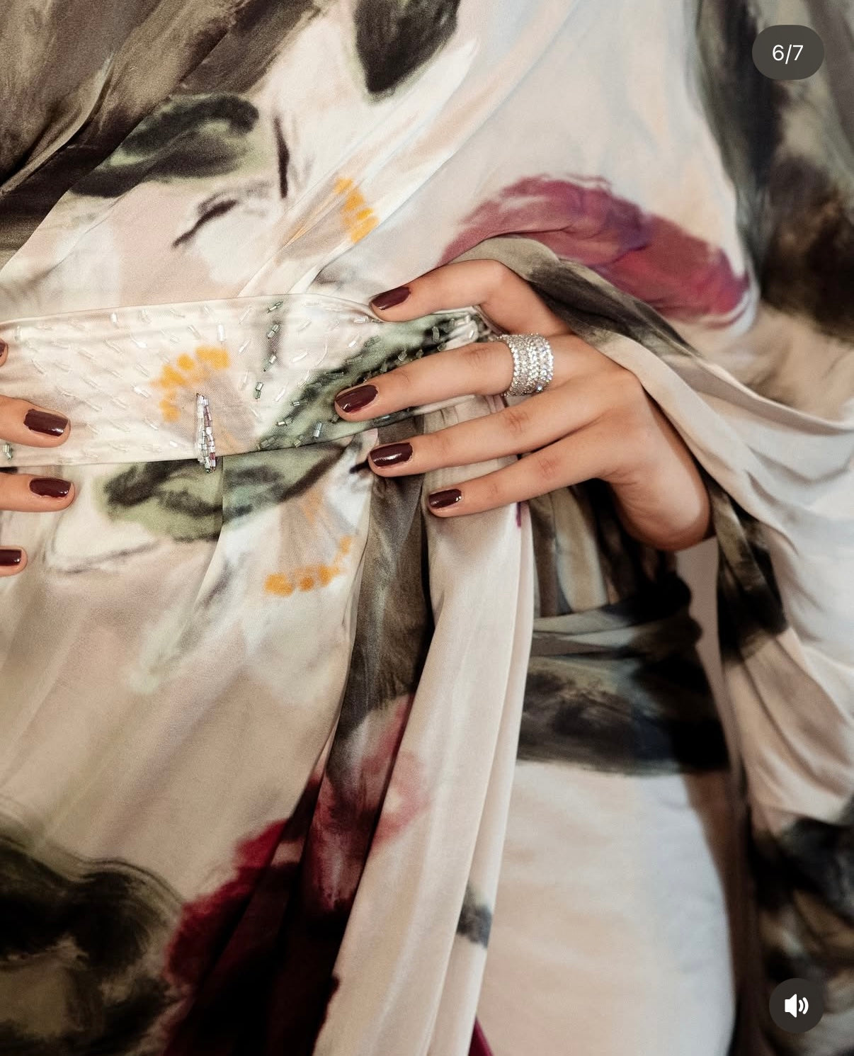 Kriti Sannon in Ivy Gardenia Pallu Saree