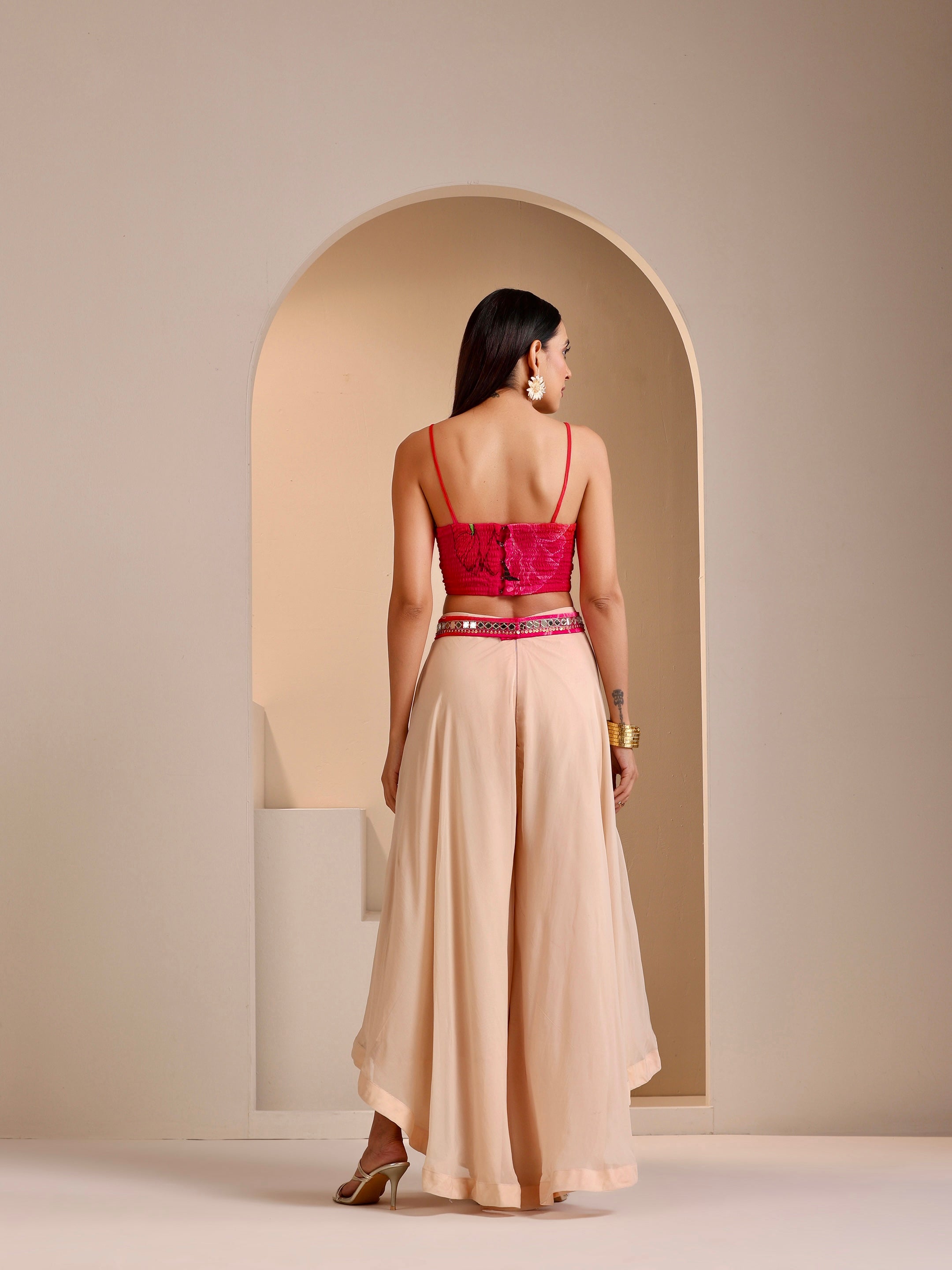 Aanchal Jain | Zariyah Embroidered Upside Down Palazzo Set