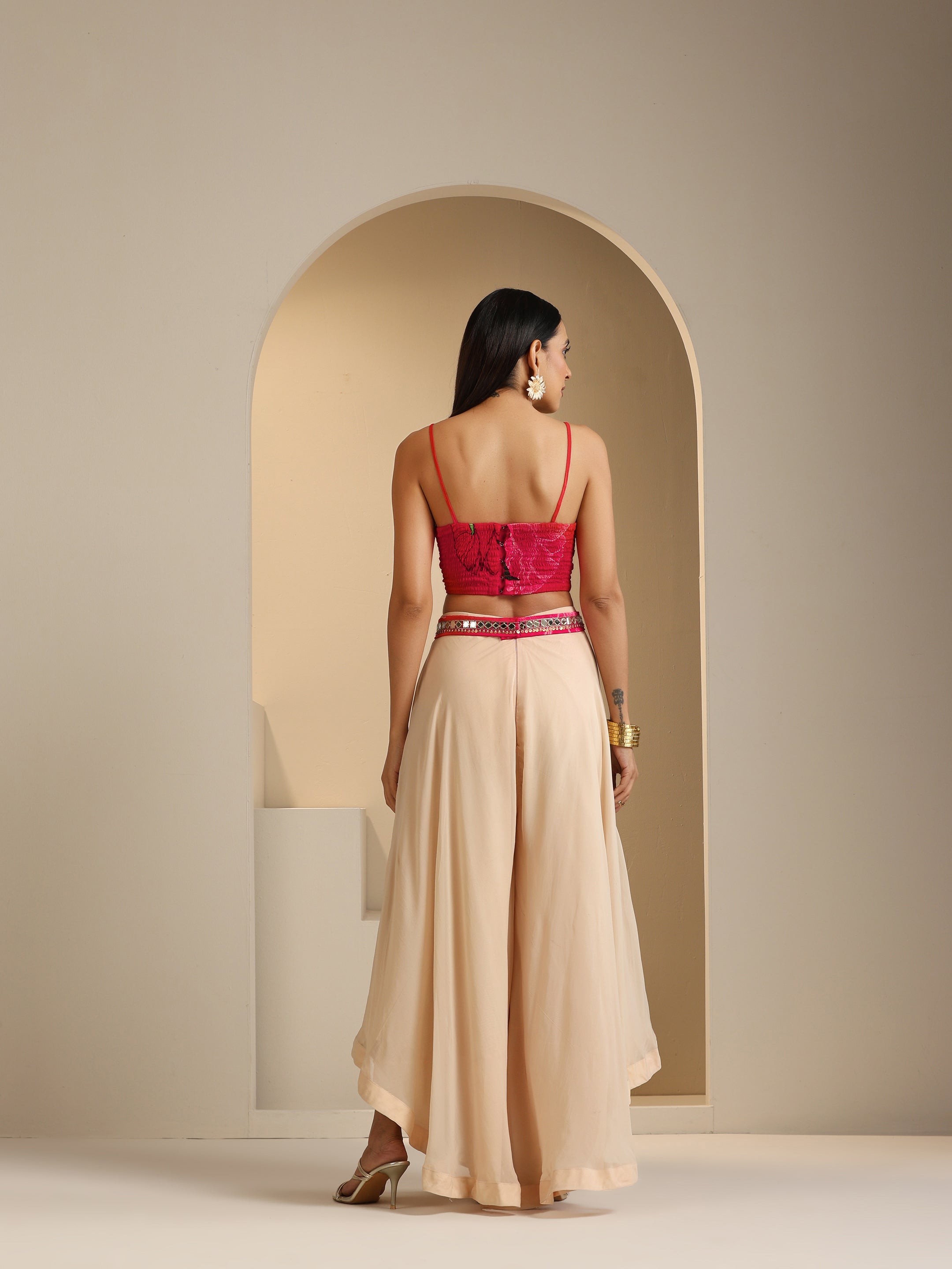 Zariyah Embroidered Upside Down Palazzo Set