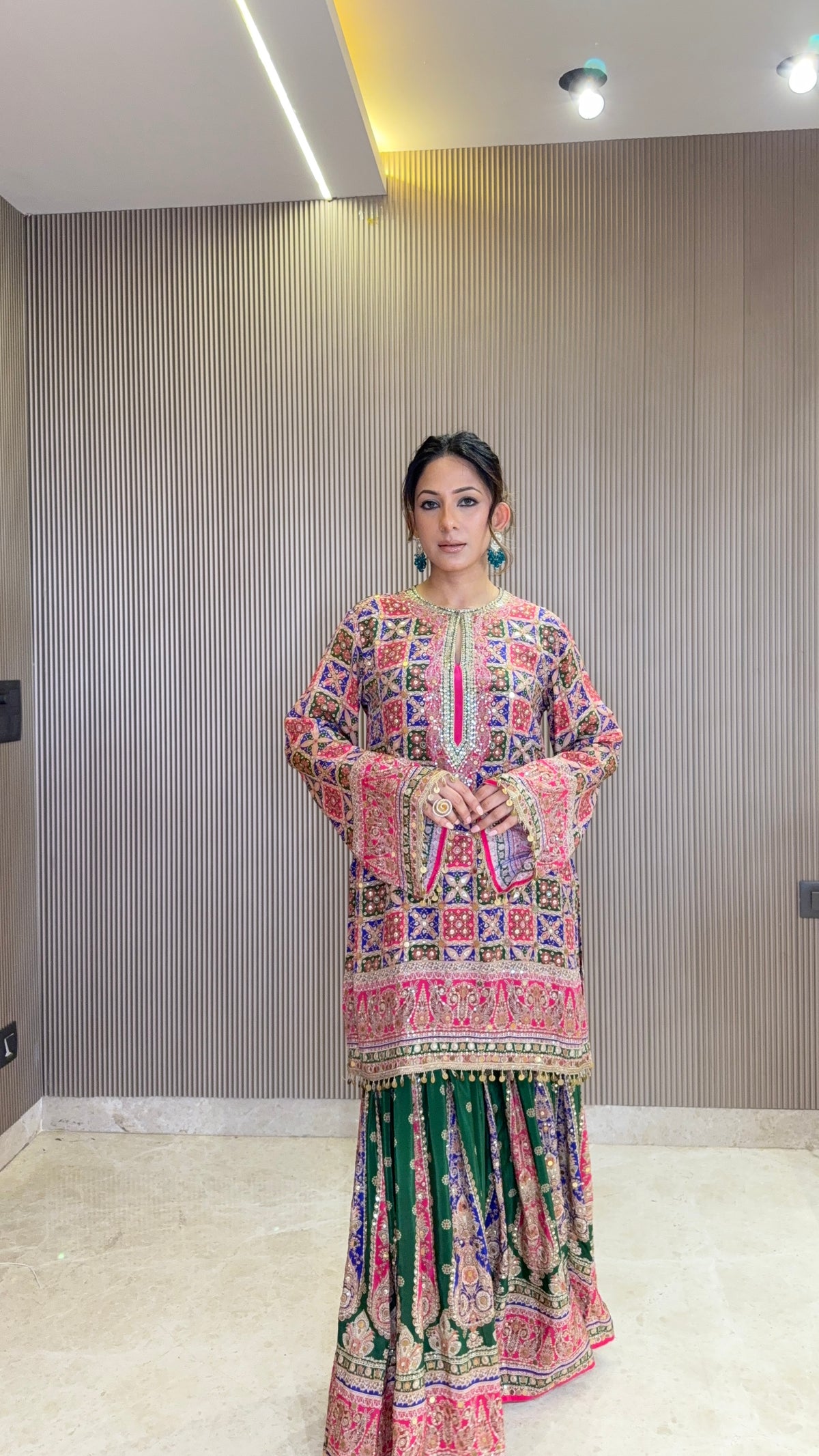 Navrang Kurta with Gharara & Dupatta