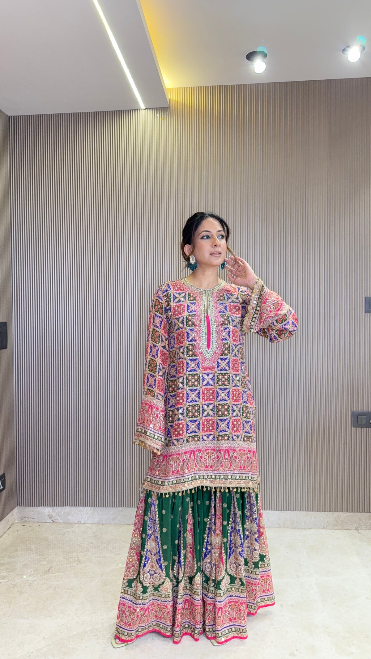 Navrang Kurta with Gharara & Dupatta