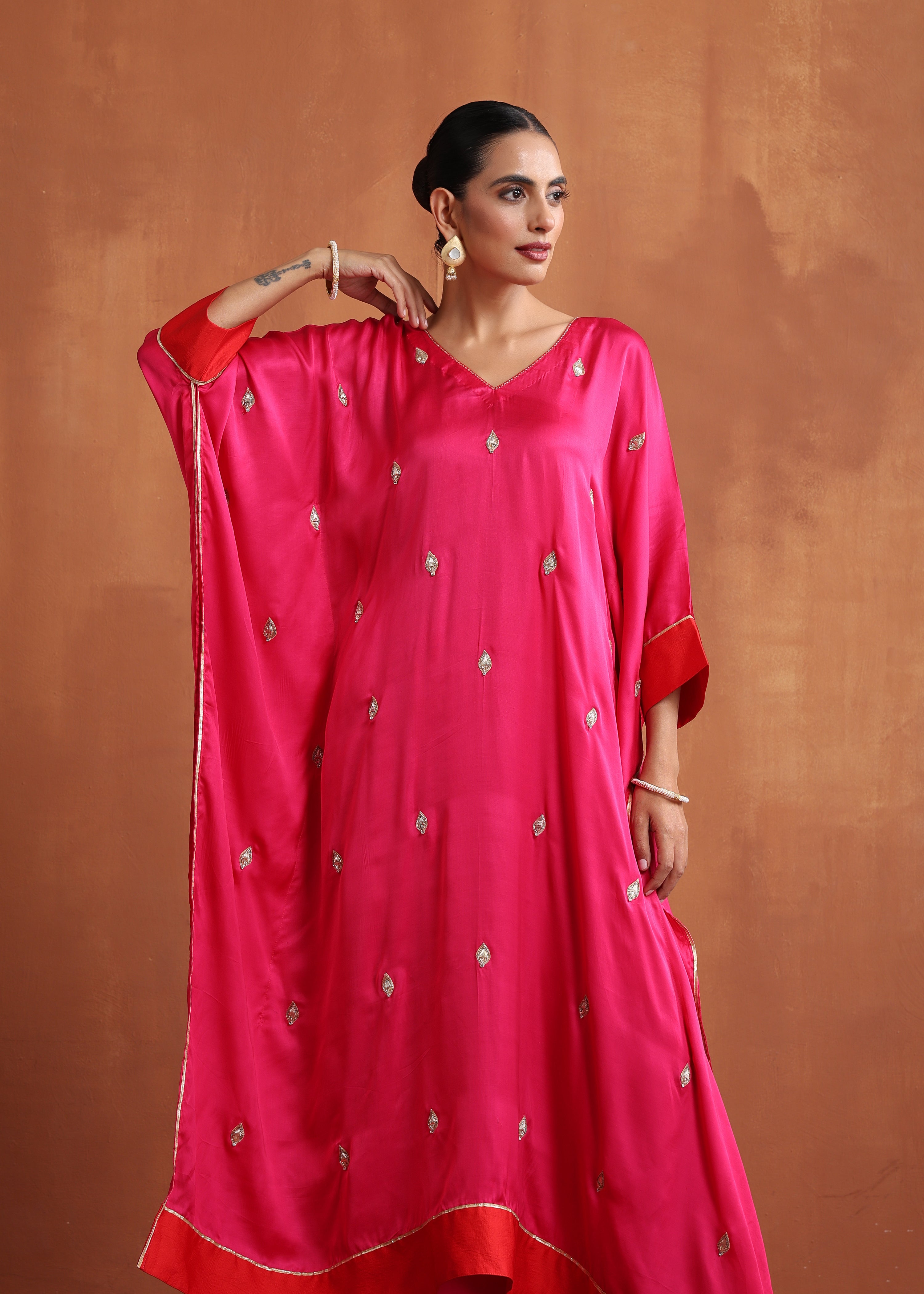 Mehr Fuchsia Pink Kaftan Set