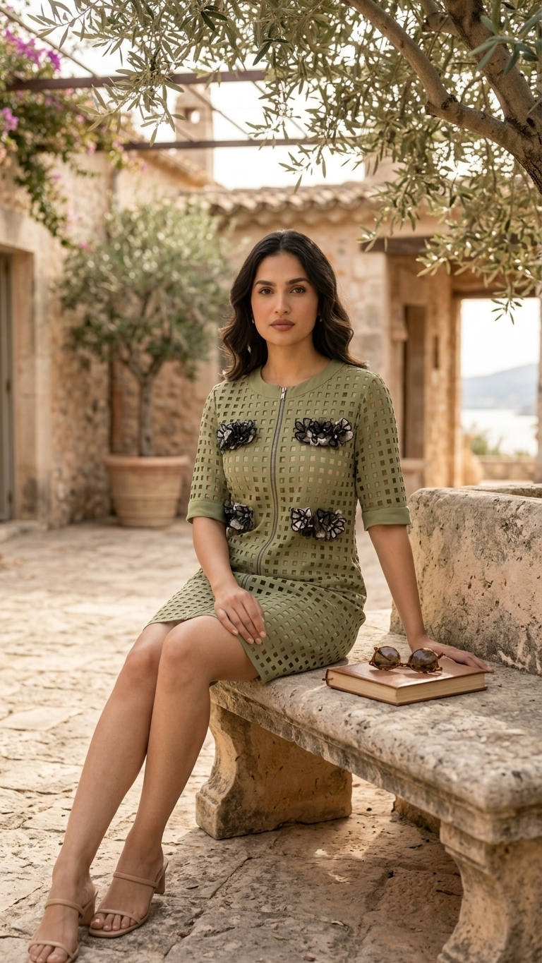 Cose Grid Dress