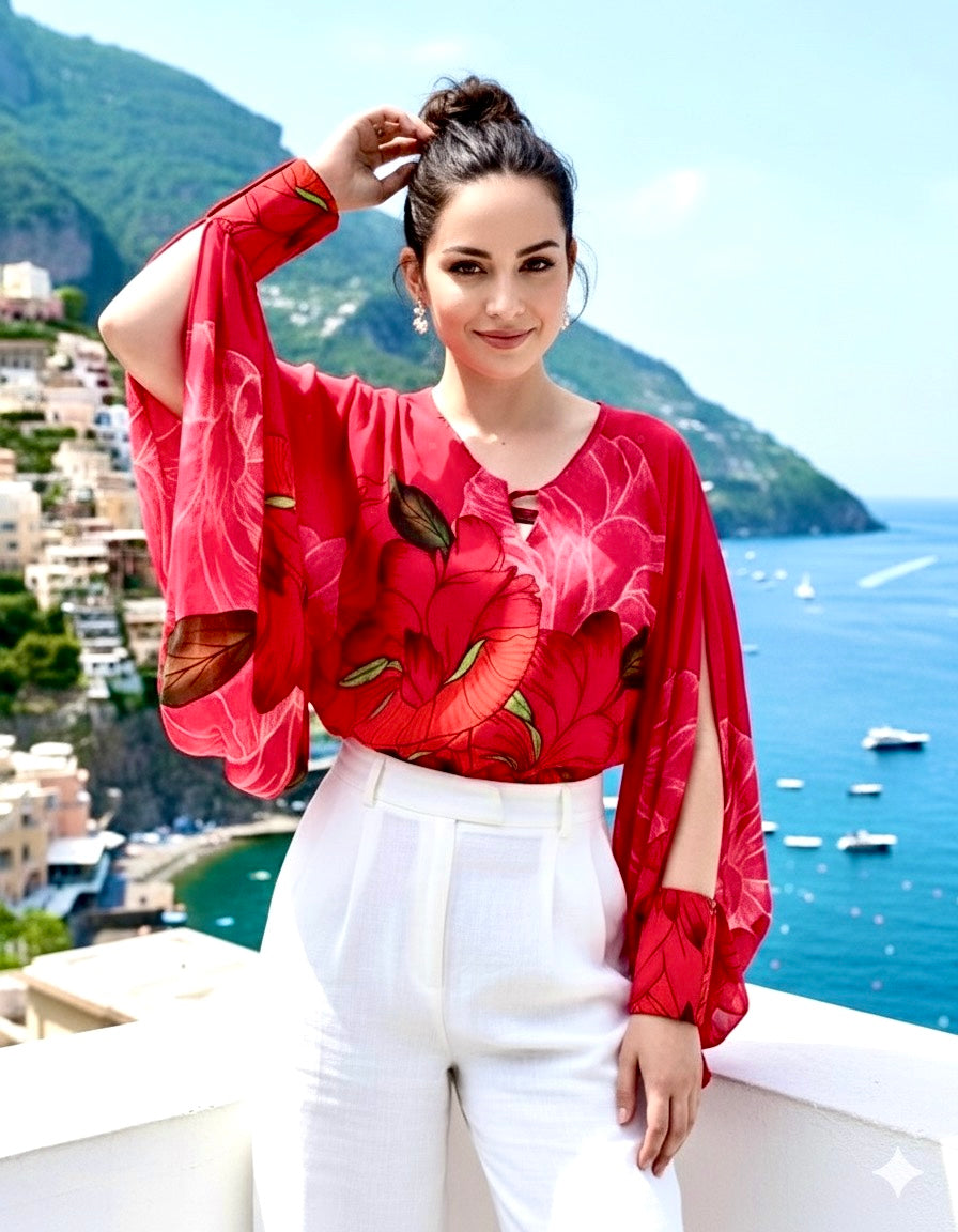 Baagh Cuff Sleeves Top