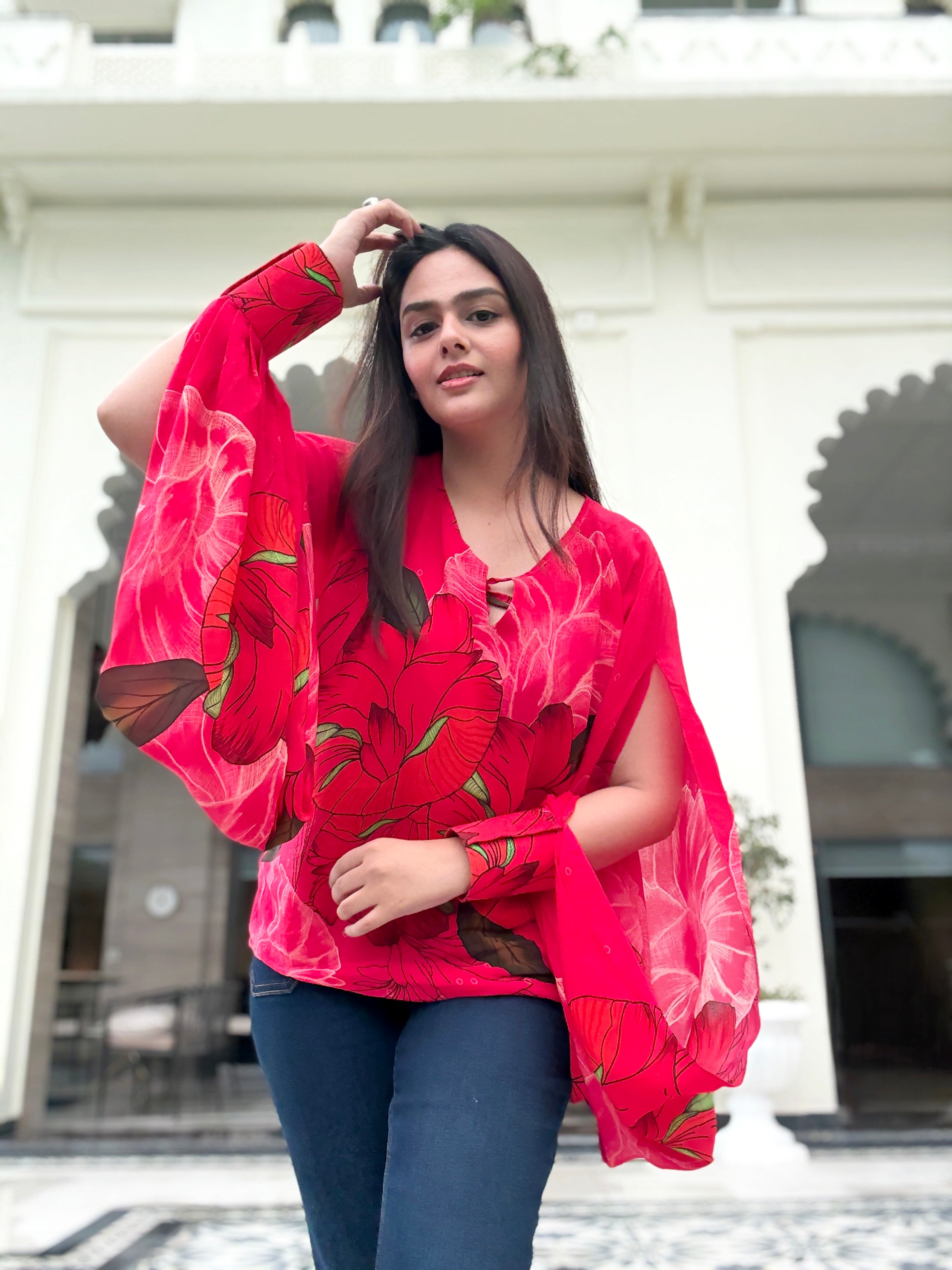 Baagh Cuff Sleeves Top