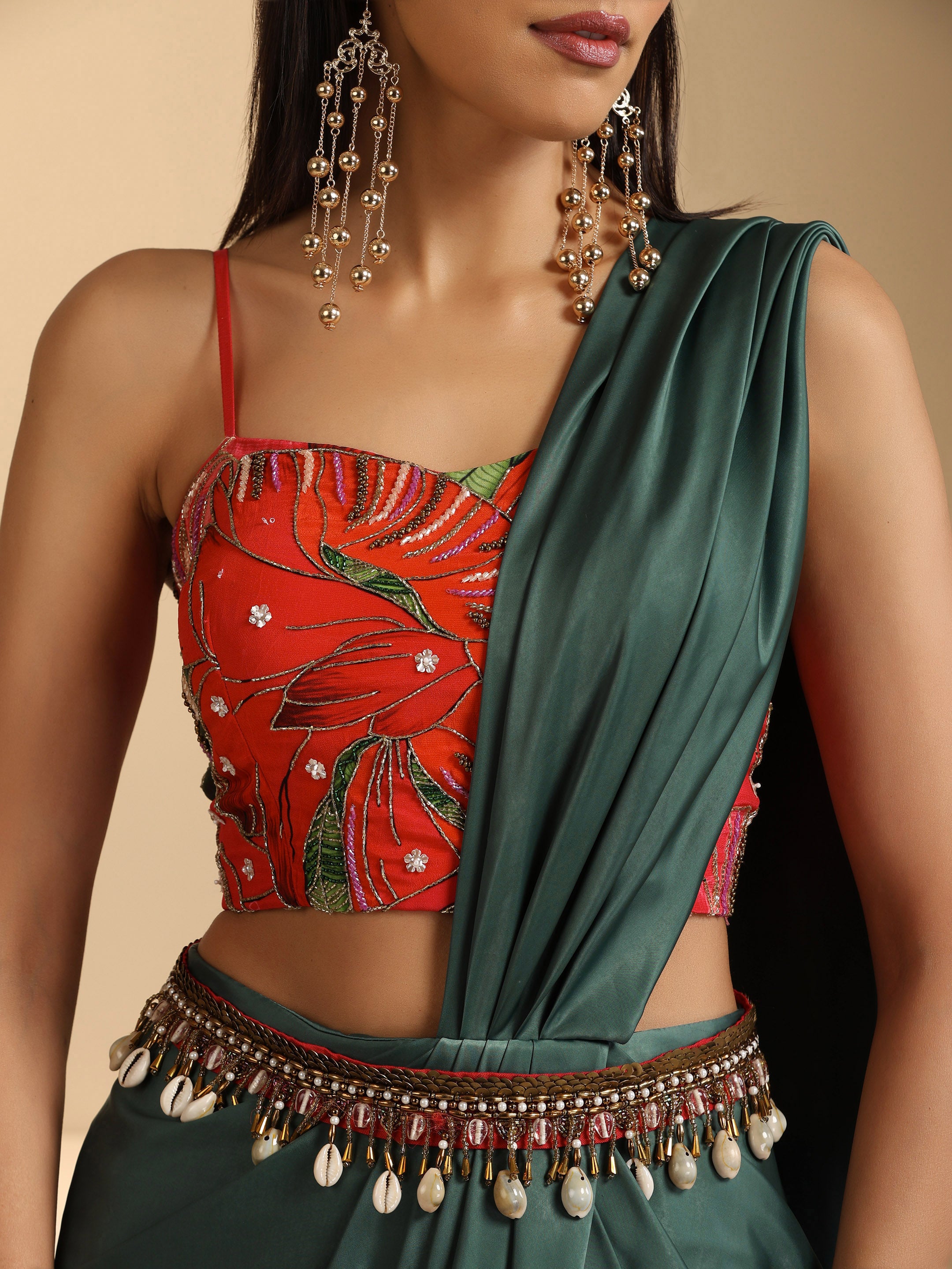 Falak Pre Draped Saree Set