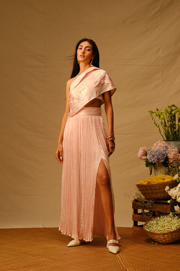 Peony Embroidered Set