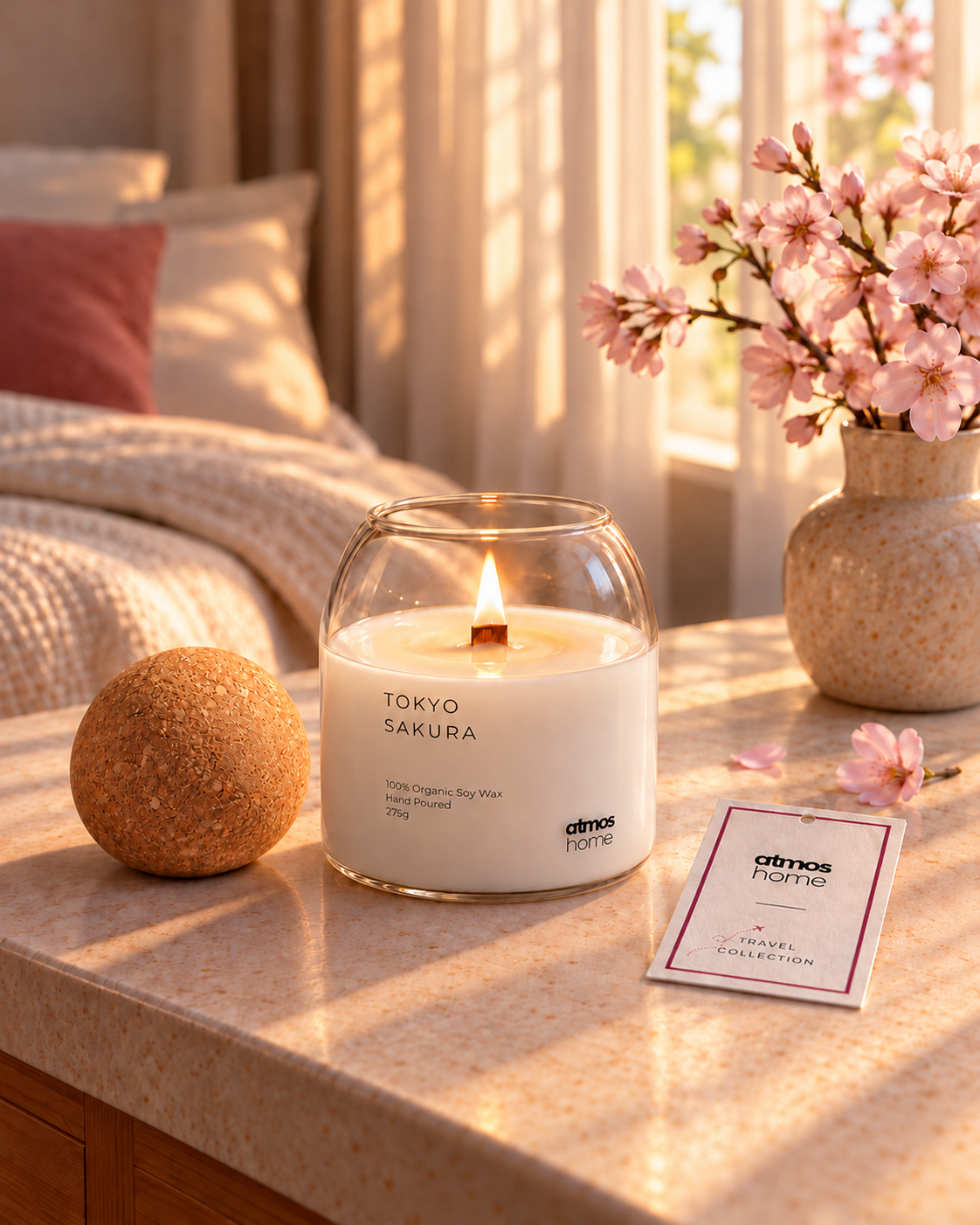 Tokyo's Sakura Soy Candle